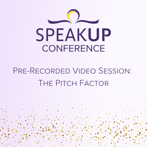 Pre-Recorded Video Session: The Pitch Factor with Bethany Jett and Michele Medlock-Adams